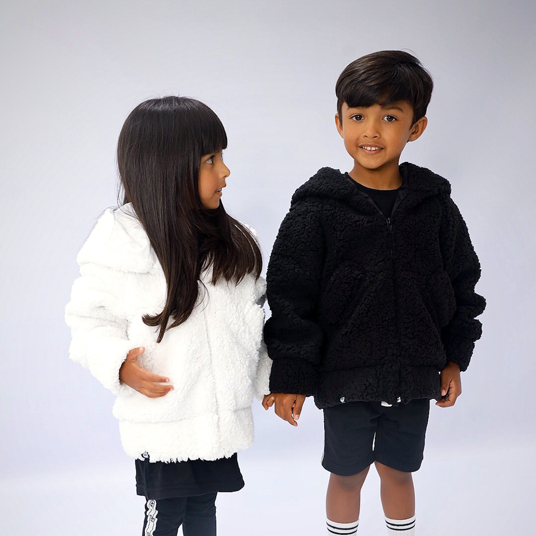 Kids sherpa teddy jacket – QRAF WEAR